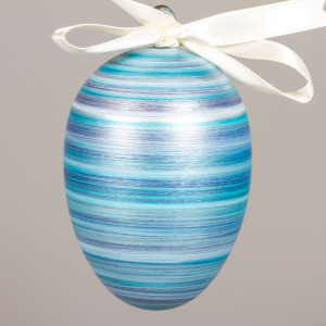 Handgedrechseltes Maxi Osterei, 8 cm, Einzelstück