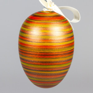 Handgedrechseltes Maxi Osterei, 8 cm, Einzelstück
