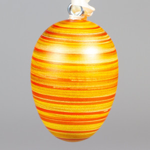 Handgedrechseltes Maxi Osterei, 8 cm, Einzelstück