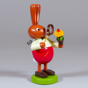 Osterhase mit Lupe, groß
