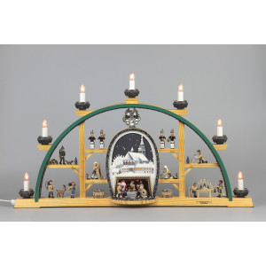 Schwibbogen Schneeberg St. Wolfgang Kirche