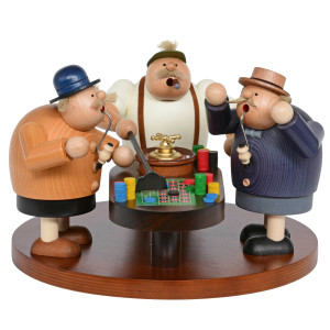 Räuchermännchen Roulette-Runde Trio - Auslaufartikel