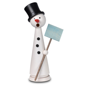 Räuchermännchen Schneemann Herbert weiß