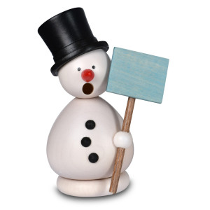 Räuchermännchen Schneemann Günter weiß