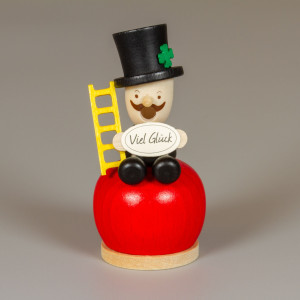 Der kleine Räuchermann Schornsteinfeger - rot