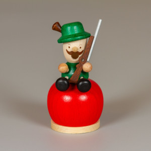 Der kleine Räuchermann Jäger - rot