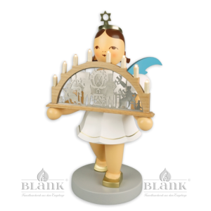 Kurzrockengel mit Schwibbogen elektrisch, 22 cm - farbig