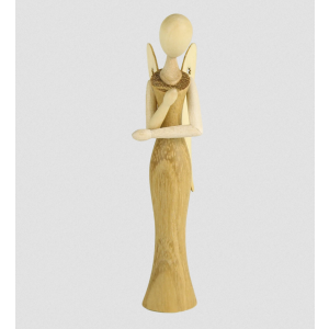 Sternkopf-Engel aus Robinie klein