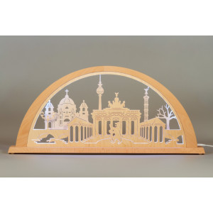 Schwibbogen Stadtlichter Berlin mit Brandenburger Tor LED Farbwechsel