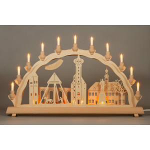 Schlick+Türk Doppel-Schwibbogen Stadt Marienberg, groß