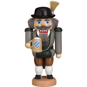 Seiffener Volkskunst Nussknackerfigur Bayer