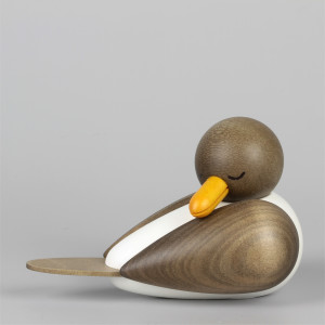 Möwe schlafend grau