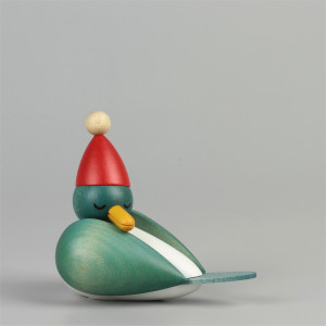 Weihnachtsmöwe schlafend klein blau