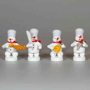 Schneemänner Weihnachtsbäckerei Bäckerquartett 9, 4-teilig