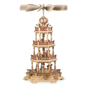 Pyramide Heilige Geschichte mit Engel, 3-stöckig