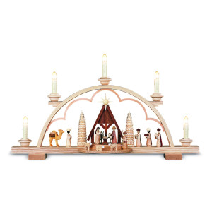 Schwibbogen Christi Geburt mit Krippe