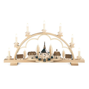 Schwibbogen mit Seiffener Dorf