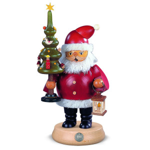 Räuchermann Weihnachtsmann mit Baum