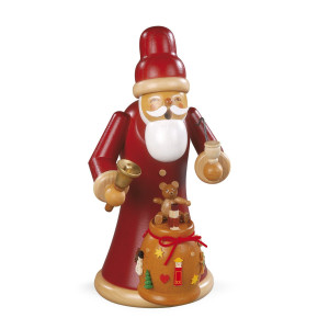 Räuchermann Weihnachtsmann mit Geschenken
