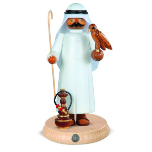 Räuchermann Araber mit Falke und Shisha