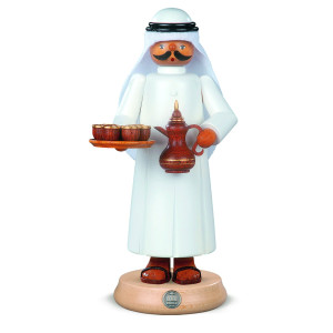 Räuchermann Araber mit rauchender Kaffeekanne