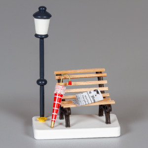 Parkbank mit Regenschirm, Flade And Friends Edition 2025 - Pfützenkinder