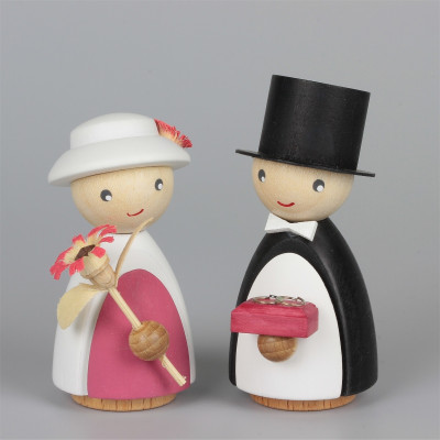 Hochzeitspaar Braut und Bräutigam, rosa