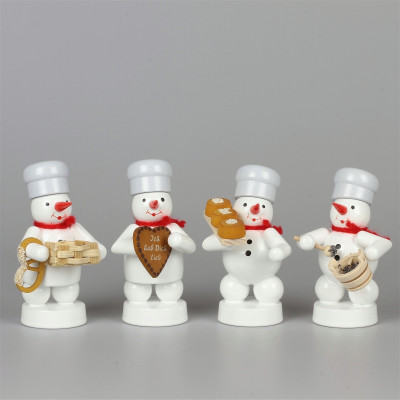 Schneemänner Weihnachtsbäckerei 2, 4-teilig