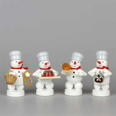 Schneemänner Weihnachtsbäckerei Bäckerquartett 3, 4-teilig