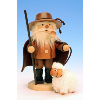  Räuchermännchen Schäfer mit Schaffigur natur