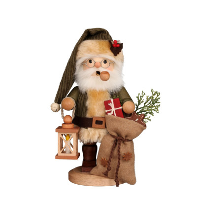 Räuchermännchen Weihnachtsmann grün
