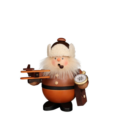 Räuchermännchen Pilot natur