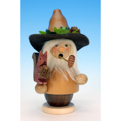 Räuchermännchen Waldmann mit Eichhörnchen natur