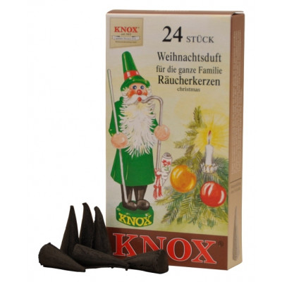 Räucherkerzen  - Klassisch Weihnachtsduft 35g, 24 Stk. Packung