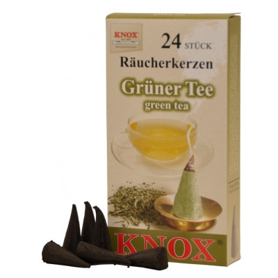 Räucherkerzen  - Gewürze - Grüner Tee 35g, 24 Stk. Packung