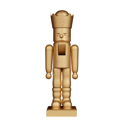 Nussknacker Glimmer König gold