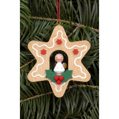 Baumbehang Lebkuchen klein mit Engel