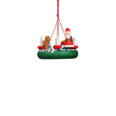 Baumbehang Kranz mit Weihnachtsmann - Auslaufartikel