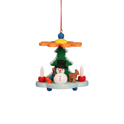 Baumbehang Pyramide mit Schneemann - Auslaufartikel