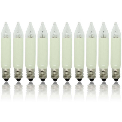 10 Stück Kleinschaftkerzen 34 Volt / 3 Watt