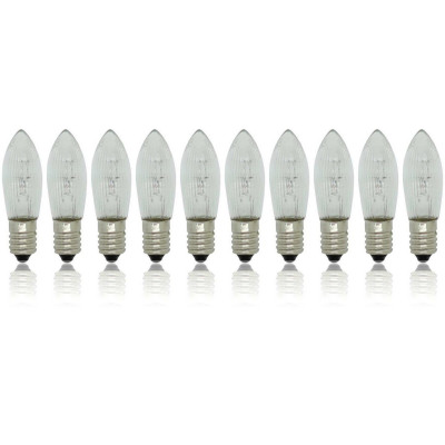 10 Stück Riffelkerzen 34 Volt / 3 Watt