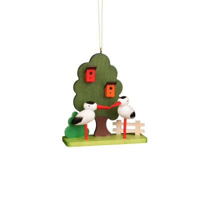 Baumbehang Storchenpärchen am Baum - Auslaufartikel