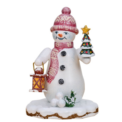 Winterkinder Schneemann Tannenlicht