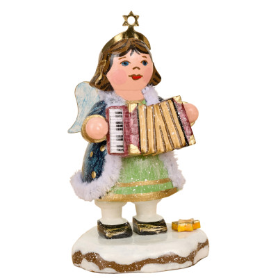 Winterkinder Himmelskind mit Akkordeon