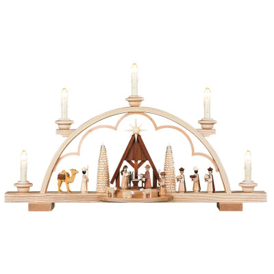 Schwibbogen Christi Geburt mit Krippe