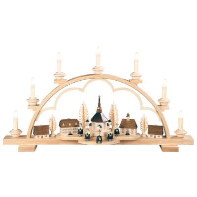 Schwibbogen mit Seiffener Dorf