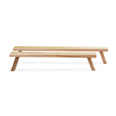 Schwibbogenbank Esche in Naturfarbe 87x12x10cm