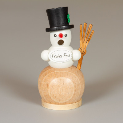 Der kleine Räuchermann Schneemann - natur 