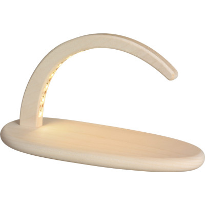 Design-Leuchter mit LEDs im Bogen, natur, zum Selberbestücken, Betrieb an USB 5V