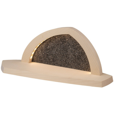 Seiffener Volkskunst LED-Gesteinsbogen Breite 37 cm, natur, leer ohne Bestückung zum Selbstbestücken USB-C 